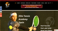 Desktop Screenshot of elitennis.com