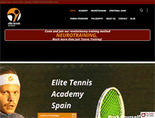 Tablet Screenshot of elitennis.com